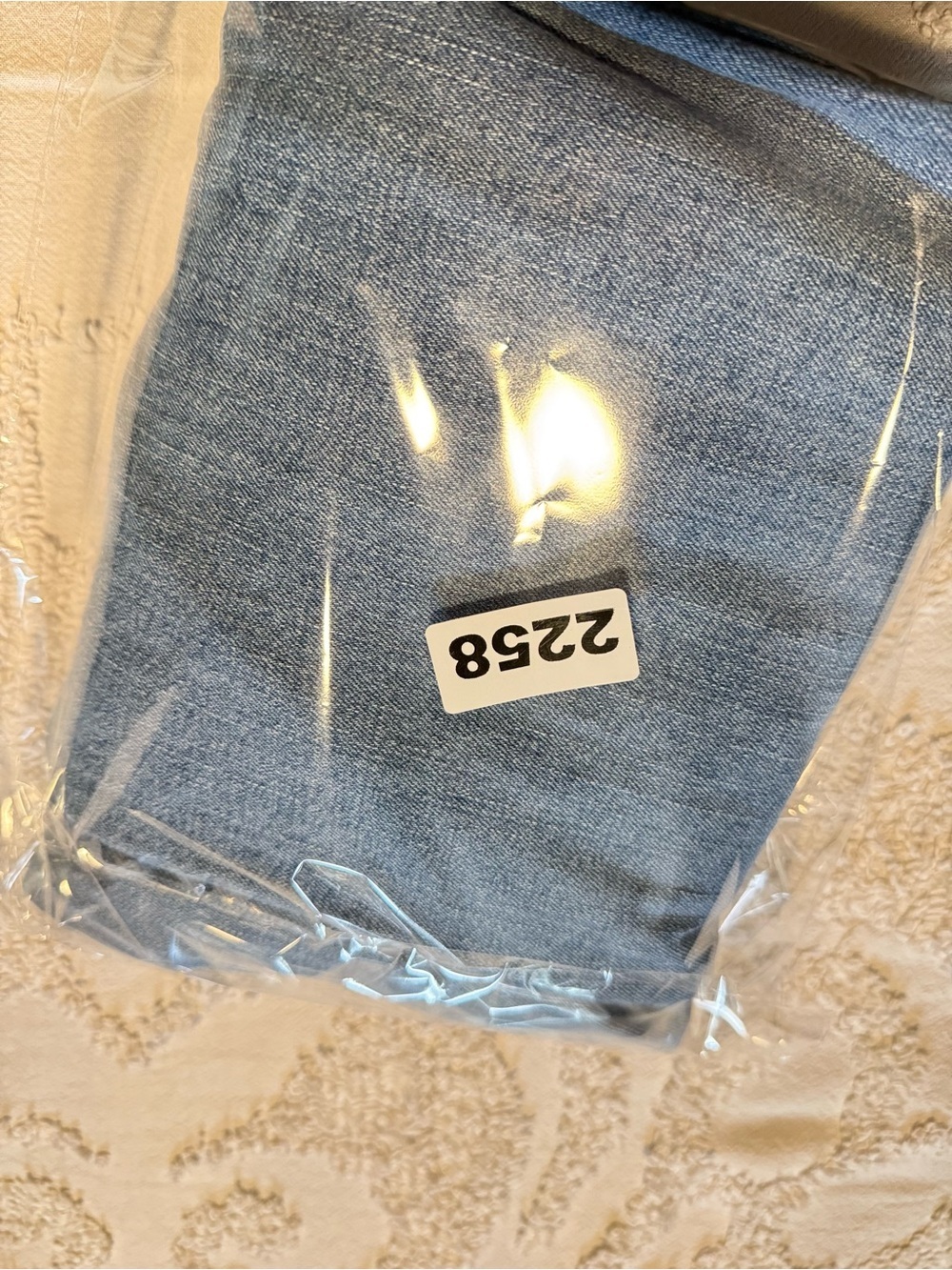 Abercrombie & Fitch Light Blue Ripped Kids Jeans high rise wide leg - Picture 7 of 7